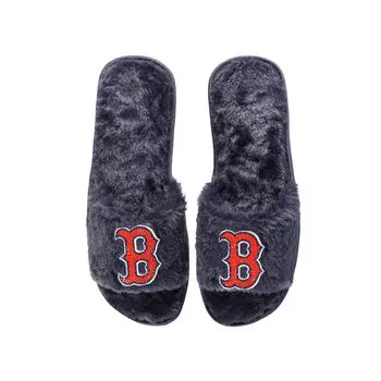 Женские темно-синие тапочки FOCO Boston Red Sox со стразами
