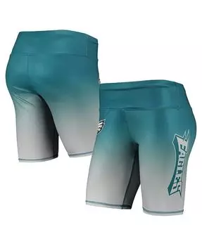 Женские темно-зеленые байкерские шорты с градиентом Philadelphia Eagles FOCO, зеленый