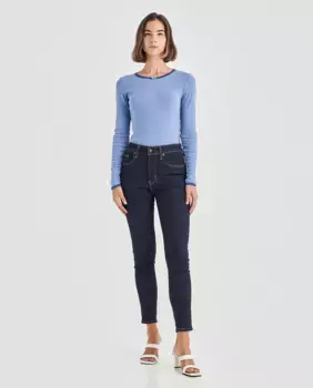 Женские темные джинсы скинни 721 Levi's, темно-синий