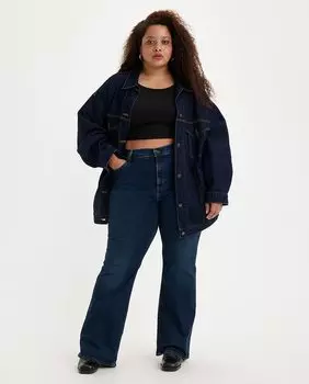 Женские темные расклешенные джинсы 726 с высокой посадкой Levi's, темно-синий