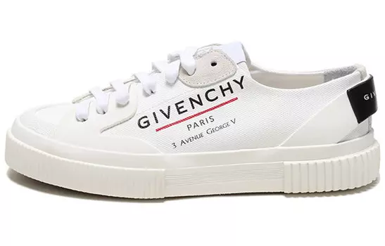 Женские теннисные легкие кроссовки «Address Logo Print - белые» Givenchy