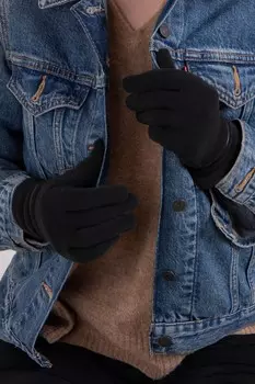 Женские термоперчатки Isotoner smartouch с ободком Totes, черный