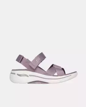 Женские текстильные босоножки на танкетке GO WALK Arch Fit Skechers, фиолетовый