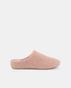 Женские текстильные домашние тапочки в горошек Latouche, бледно-розовый