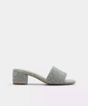 Женские текстильные мюли с квадратным носком Aldo, зеленый