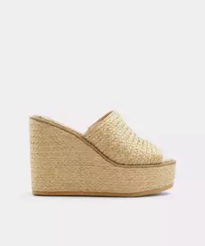 Женские текстильные сабо с круглым носком Aldo, бежевый