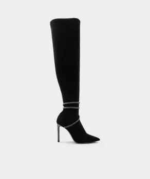Женские текстильные сапоги с острым носком Aldo, черный