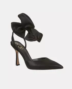 Женские текстильные туфли Halie с пяткой на пятке и бантиком на браслете Sam Edelman, черный