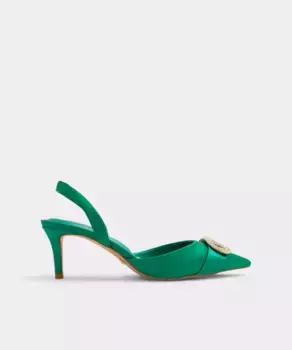 Женские текстильные туфли с острым носком Aldo, зеленый