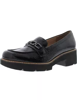 Женские текстурированные лоферы Diedre из лакированной кожи Naturalizer, черный