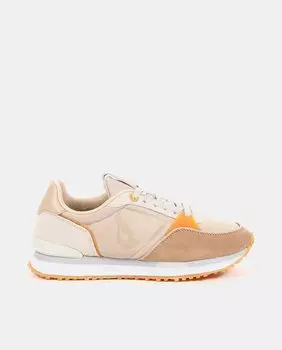 Женские тканевые спортивные кроссовки на шнурках Abbacino, оранжевый