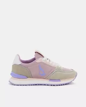 Женские тканевые спортивные кроссовки на шнурках Abbacino, сиреневый