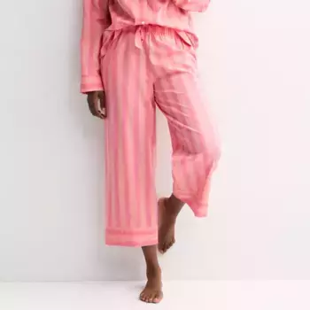 Женские тканые пижамные штаны Sonoma Goods For Life, цвет pink orange stripe