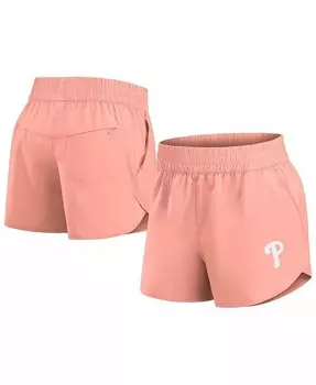 Женские тканые шорты Philadelphia Phillies Studio Coral Vibe Fanatics, оранжевый