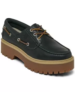 Женские топсайдеры премиум-класса на платформе Stone Street от Finish Line Timberland, зеленый