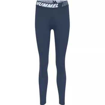 Женские тренировочные леггинсы Hmlte Maja со средней талией HUMMEL, цвет blau