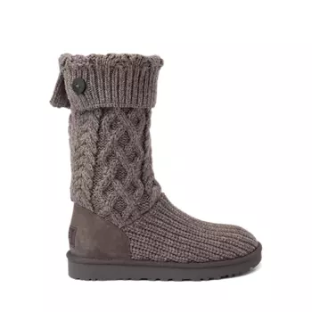 Женские трикотажные ботинки UGG Classic Cardi, серый