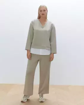 Женские трикотажные брюки Couchel, цвет 130 Marfil