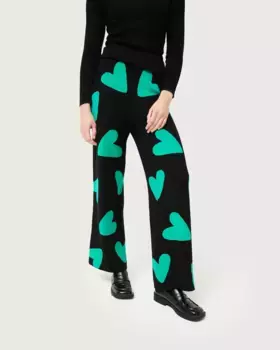 Женские трикотажные брюки с принтом в виде сердечек Compaa Fantstica, мультиколор