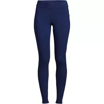 Женские трикотажные леггинсы со средней посадкой и миниатюрной морской звездой Lands' End