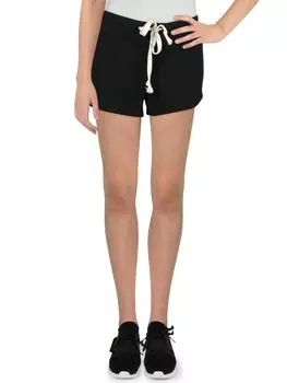 Женские трикотажные повседневные шорты с прорезными карманами Theo & Spence, черный