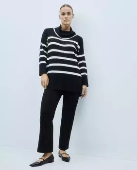 Женские трикотажные прямые брюки Couchel, черный