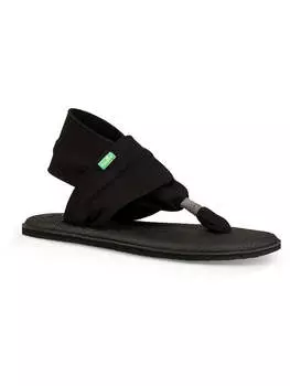 Женские трикотажные сандалии Yoga Sling 2 с открытой пяткой SANUK, черный