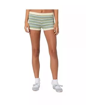 Женские трикотажные шорты с фестонами и полосками Edikted, мультиколор