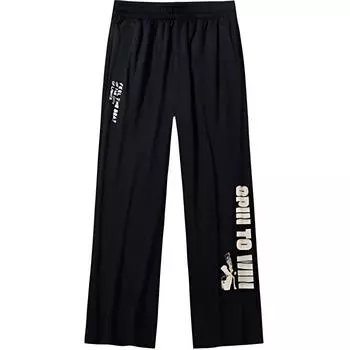 Женские трикотажные спортивные брюки Anta Life Collection, базовые, черные