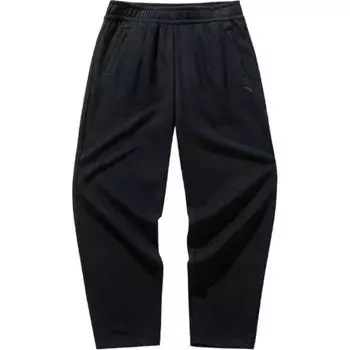 Женские трикотажные спортивные брюки Anta Sports Life Collection, базовые, черные