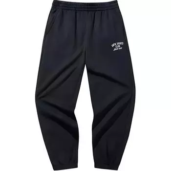 Женские трикотажные спортивные брюки Anta Sports Life Collection, базовые, черные