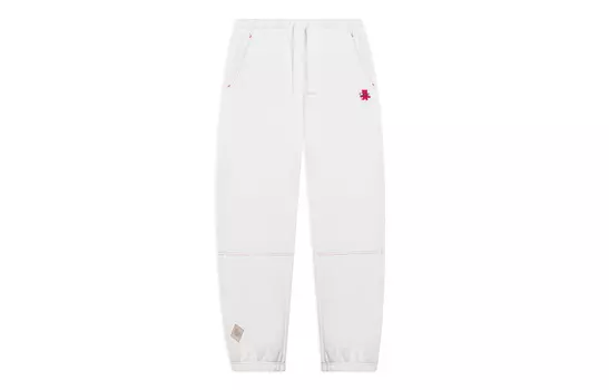 Женские трикотажные спортивные брюки LiNing цвета слоновой кости