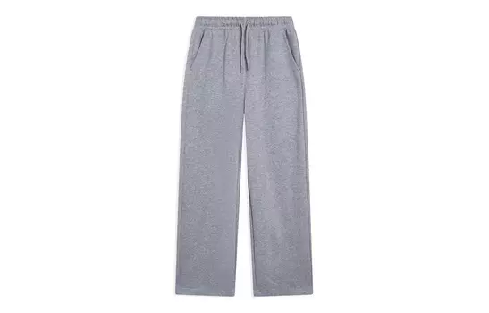 Женские трикотажные спортивные брюки LiNing Sports Life Collection, цвет: серый, акулья кожа, серый