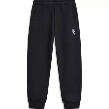Женские трикотажные спортивные брюки LiNing Sports Trend Series, черные