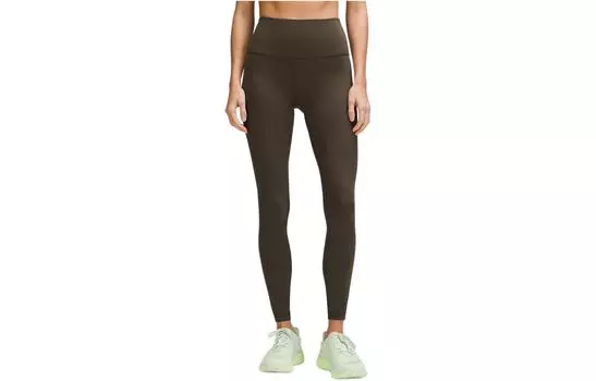 Женские трикотажные спортивные брюки Wunder Train Lululemon, черный