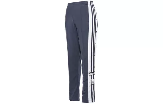 Женские трикотажные спортивные штаны ADIBREAK темно-серого и темно-синего цвета Adidas Originals
