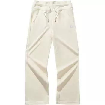 Женские трикотажные спортивные штаны Anta Life Collection Sports Life Collection цвета ванили и экрю, Vanilla Ecru