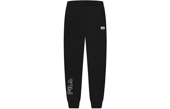 Женские трикотажные спортивные штаны FILA, цвет Black
