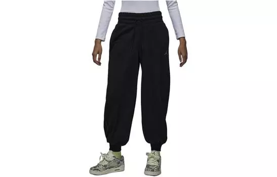 Женские трикотажные спортивные штаны Jordan, цвет Black