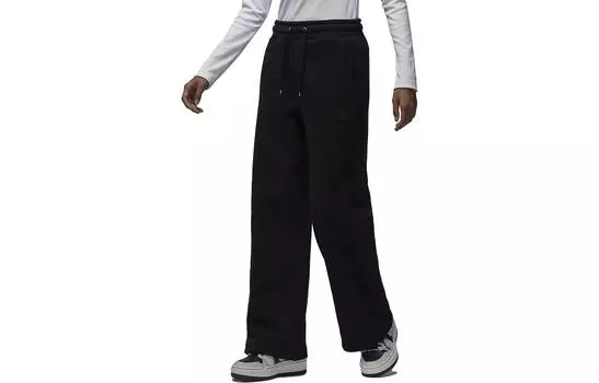 Женские трикотажные спортивные штаны Jordan, цвет Black