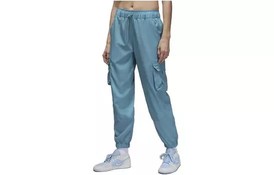 Женские трикотажные спортивные штаны Jordan, цвет Blue