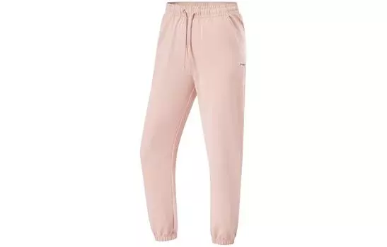 Женские трикотажные спортивные штаны LiNing Fitness Series Cinnabar Powder, Cinnabar Silt