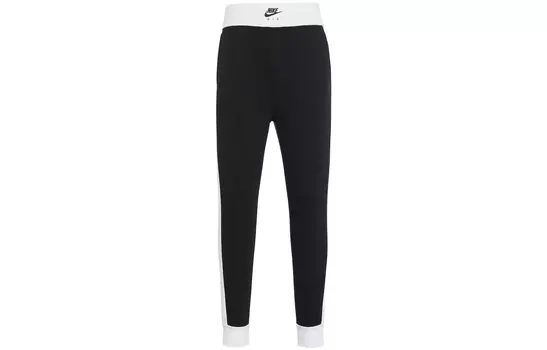 Женские трикотажные спортивные штаны Nike, цвет Black/White