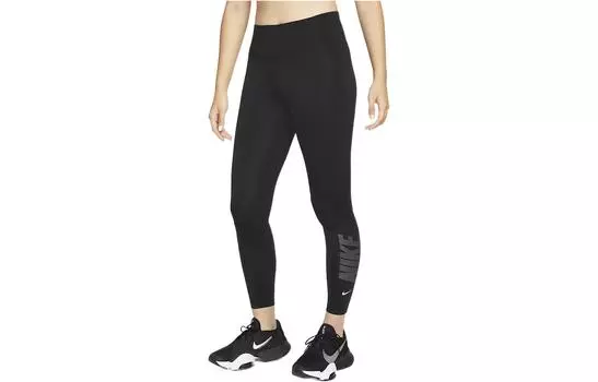 Женские трикотажные спортивные штаны Nike, цвет Black