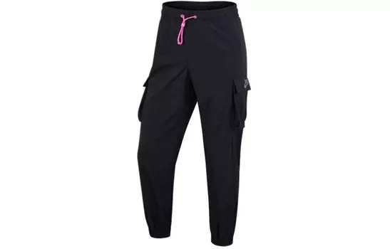 Женские трикотажные спортивные штаны Nike, цвет Black