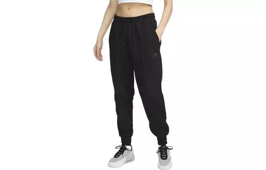 Женские трикотажные спортивные штаны Nike, цвет Black