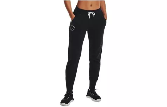 Женские трикотажные спортивные штаны Under Armour, цвет Black