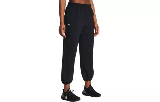 Женские трикотажные спортивные штаны Under Armour, цвет Black