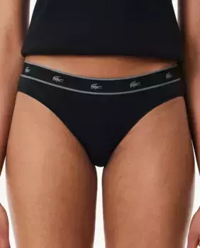 Женские трусики бикини Lacoste, черный