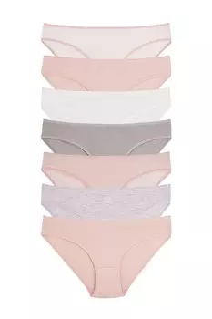 Женские трусики из хлопка и лайкры, 7 шт. Dominant, смешанный